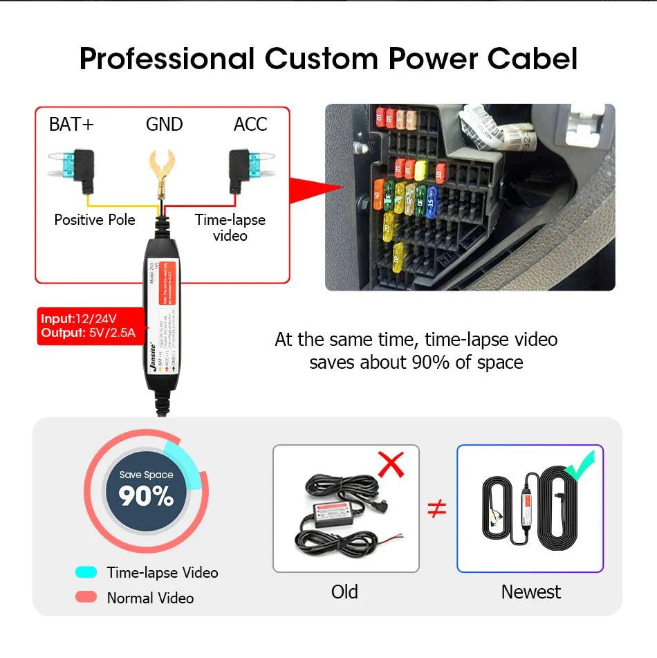 10/11.26 inch Dash Cam 4K Car DVR Wireless Carplay & Android Auto GPS Navigation Video Recorder Dashboard Dual Lens Wifi FM AUX