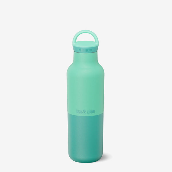 20oz Rise Classic insulated water bottle with Arch Loop Cap in teal color, durable and eco-friendly stainless steel design