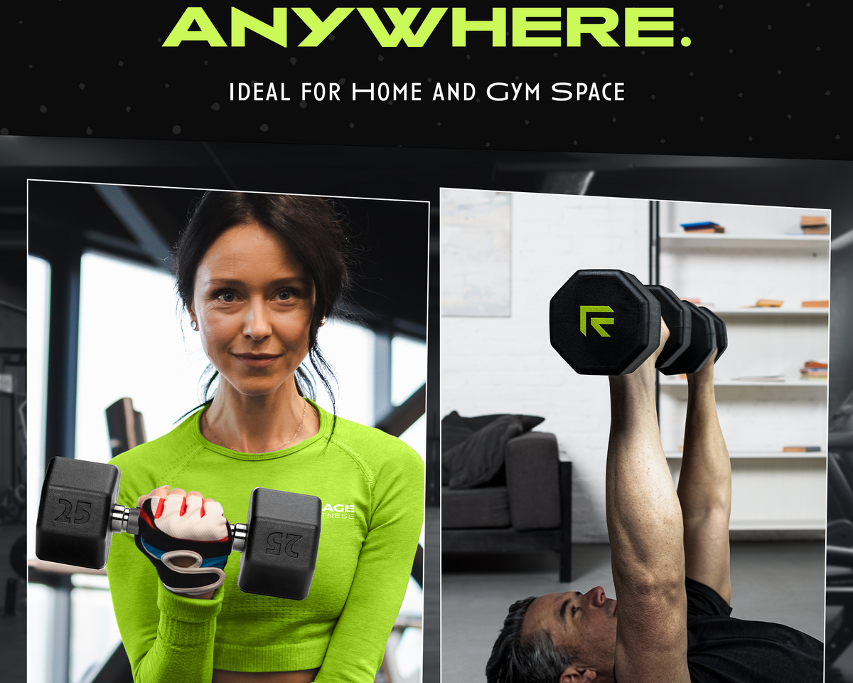 Octo Rubber Dumbbell (sold individually)