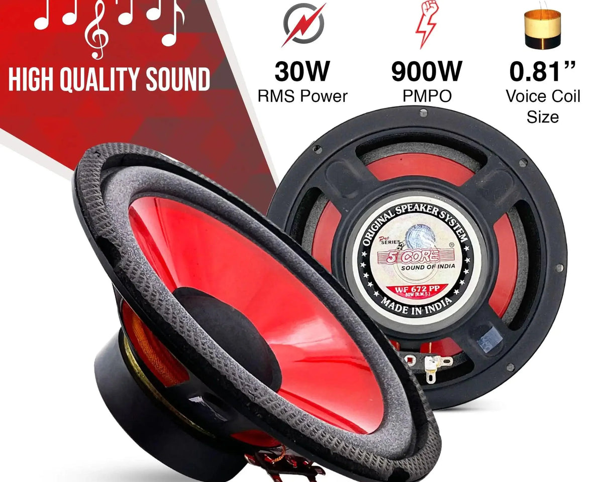 CoreBass 6 Inch 300W Car Subwoofer