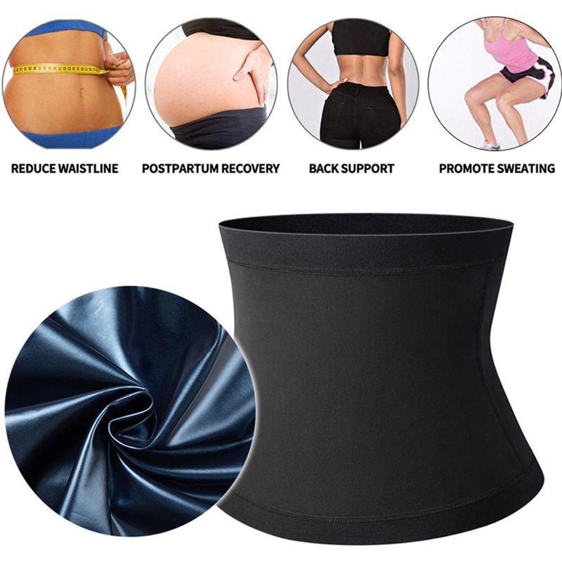Waist Trimmer Unisex Belly Wrap Workout Sports Sweat belt for Abdominal Trainer Weight Loss Body Shaper Tummy Control Slimming Belt